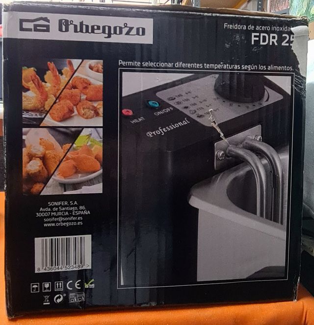 Fritadeira Inox Orbegozo FDR 25