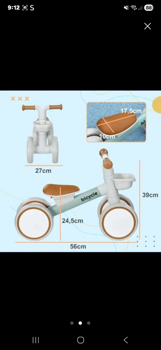 Bici sin pedales para niños