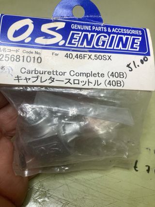 Carburador O.S. Engine 25681010 40,46FX,50SX