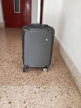 Maleta cabina 4 ruedas 48x38x22 cm gris