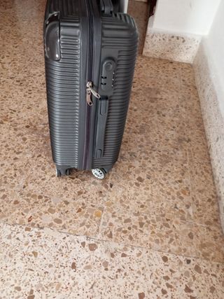 Maleta cabina 4 ruedas 48x38x22 cm gris
