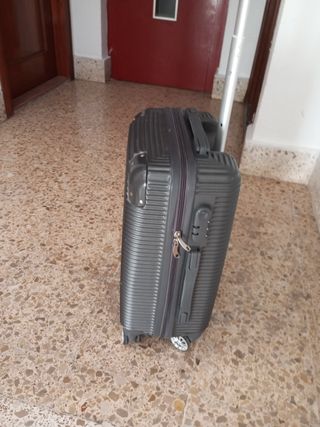 Maleta cabina 4 ruedas 48x38x22 cm gris