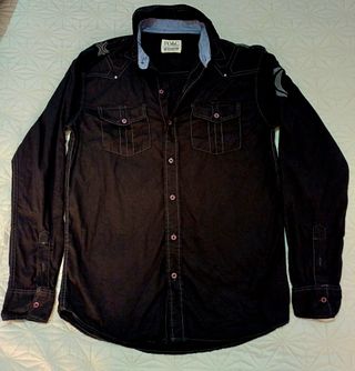 Camisa Negra PD&C Hombre Algodón Talla M