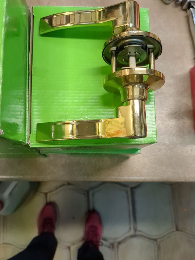 Manillas Puerta Latón Pulido (Derecha/Izquierda)