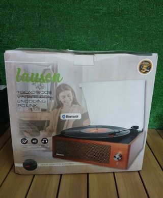 Tocadiscos Retro Lauson XN092 marrón