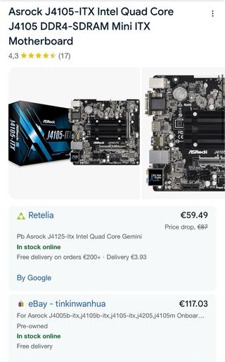 Placa Base ASRock J4105-ITX