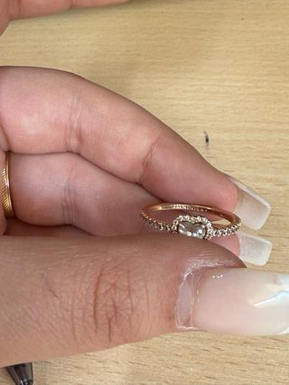 Anillo Pandora Corazón Oro Rosa