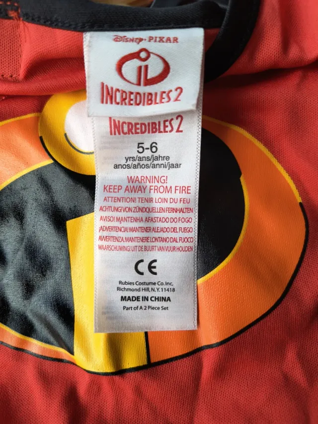 Disfraz Increíbles 5-6 años