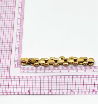 Pulsera maciza de oro 18k