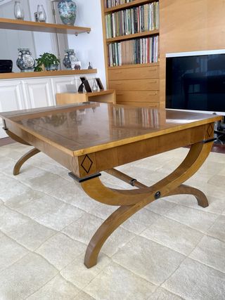 Mesa centro madera clásica