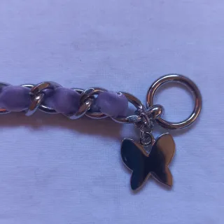 Braccialetto catena con ciondolo farfalla