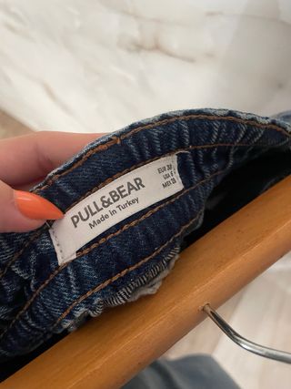Vaqueros cargo Pull&Bear mujer azul