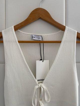 Top sin mangas de canalé Bershka de Mujer Talla M