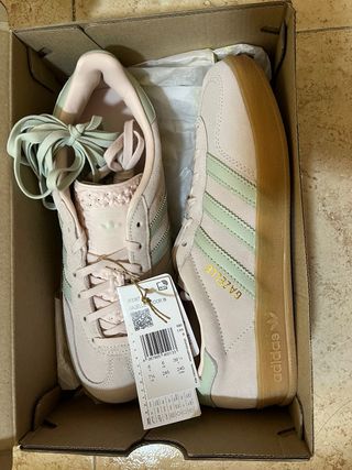 Adidas Gazelle Indoor W Rosa/Verde 