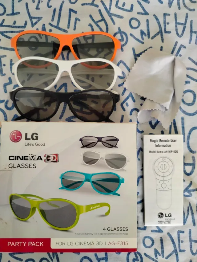 Gafas 3D Cinema LG (3 unidades)