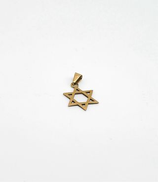 Colgante Estrella de David de oro 18k