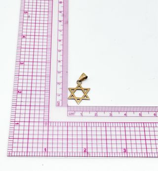 Colgante Estrella de David de oro 18k