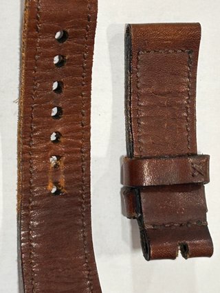 CORREA TIPO PANERAI DE PIEL MARRON JACOB STRAP
