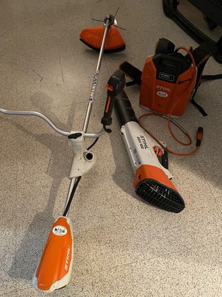 Kit Stihl: Desbrozadora, Soplador y Batería