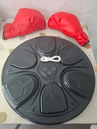 Máquina Boxeo Inteligente + Guantes Rojos