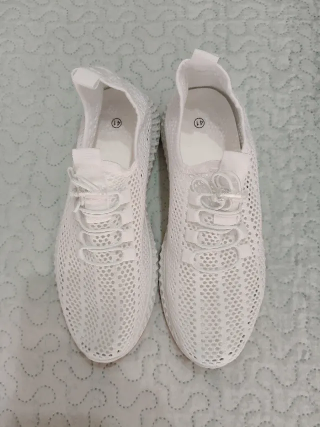 Zapatillas deportivas blancas hombre talla 41