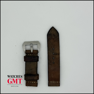 CORREA TIPO PANERAI DE PIEL MARRON JACOB STRAP
