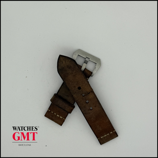 CORREA TIPO PANERAI DE PIEL MARRON JACOB STRAP