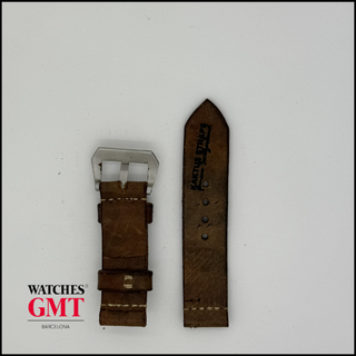CORREA TIPO PANERAI DE PIEL MARRON JACOB STRAP