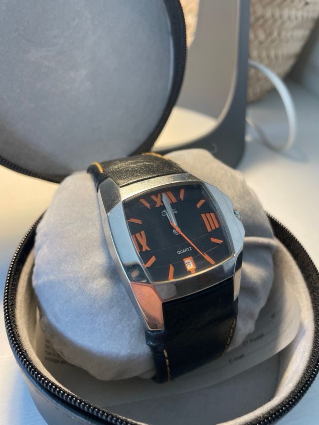 Reloj Lotus 15319 Quarzo Negro Naranja