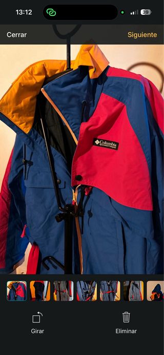 Mono de esquí Columbia retro multicolor