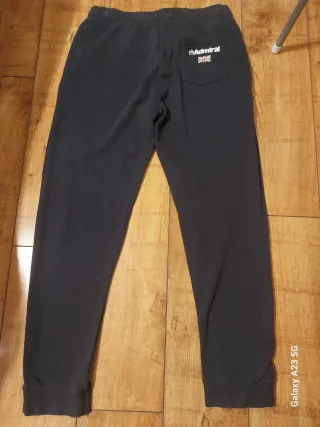 Pantaloni tuta blu con logo