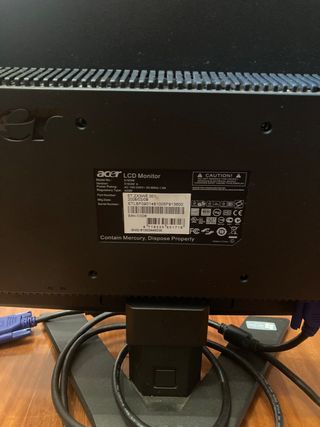 Lcd monitor acer x163w