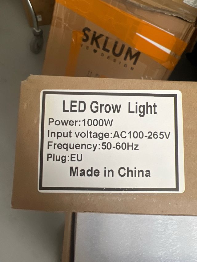 Lámpara LED Cultivo 1000W