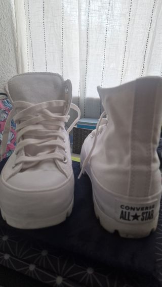 Zapatillas Converse All Star Plataforma Blancas, 