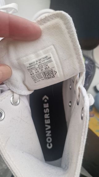 Zapatillas Converse All Star Plataforma Blancas, 