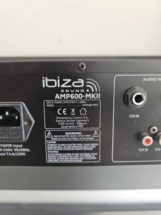 Ibiza AMP600-MKII Amplificador Potencia