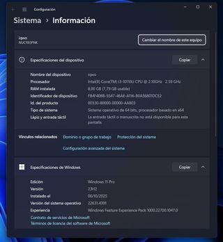 Mini PC Intel NUC Negro