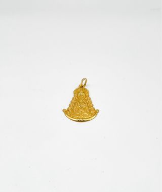 Colgante Virgen del Rocío de oro 18k