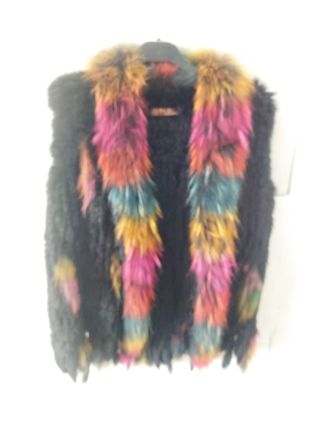 Chaleco de Piel Yee You Talla Única Negro