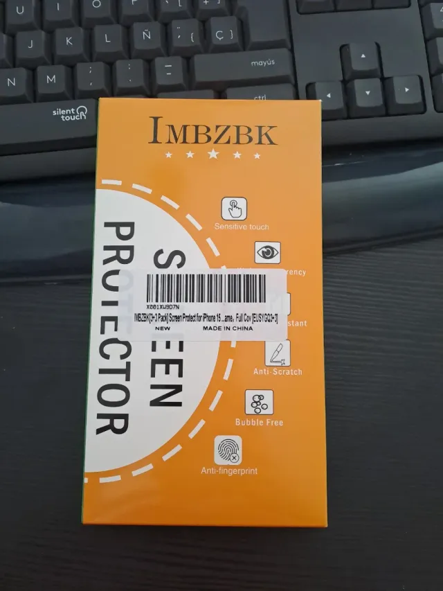 2 Protectores Pantalla iPhone 15 IMBZBK