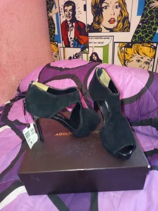 Zapatos Adolfo Dominguez Negros