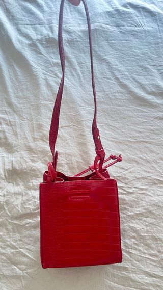 Bolso de mano Piel Sintética Rojo El Corte Inglés