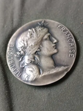 Medalla de plata republica francesa