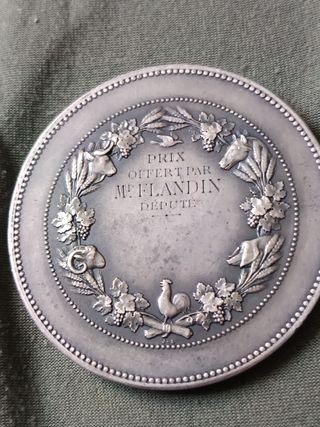 Medalla de plata republica francesa