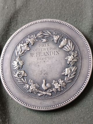 Medalla de plata republica francesa