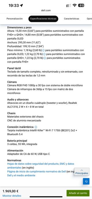 Notebook Dell XPS 13 NUOVO INTEL ULTRA 7 TOUCH