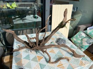 Tronco decorativo para acuario, 90 de ancho por 45