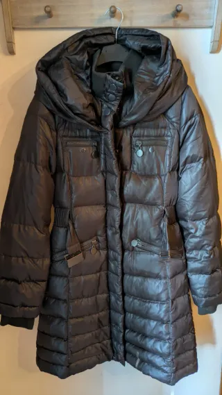 Piumino lungo Benetton nero