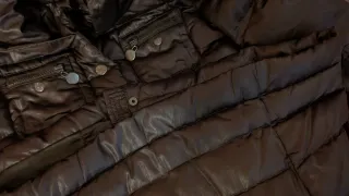 Piumino lungo Benetton nero