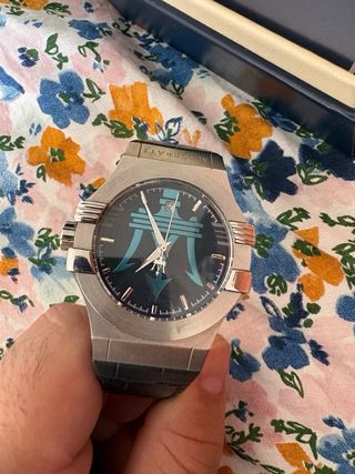 Reloj Maserati azul y Plateado
